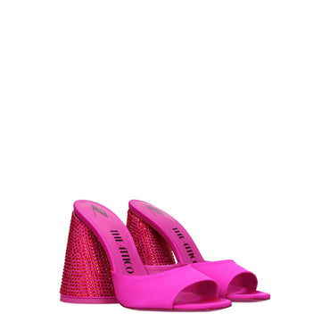 The Attico Pink Satin Sandal