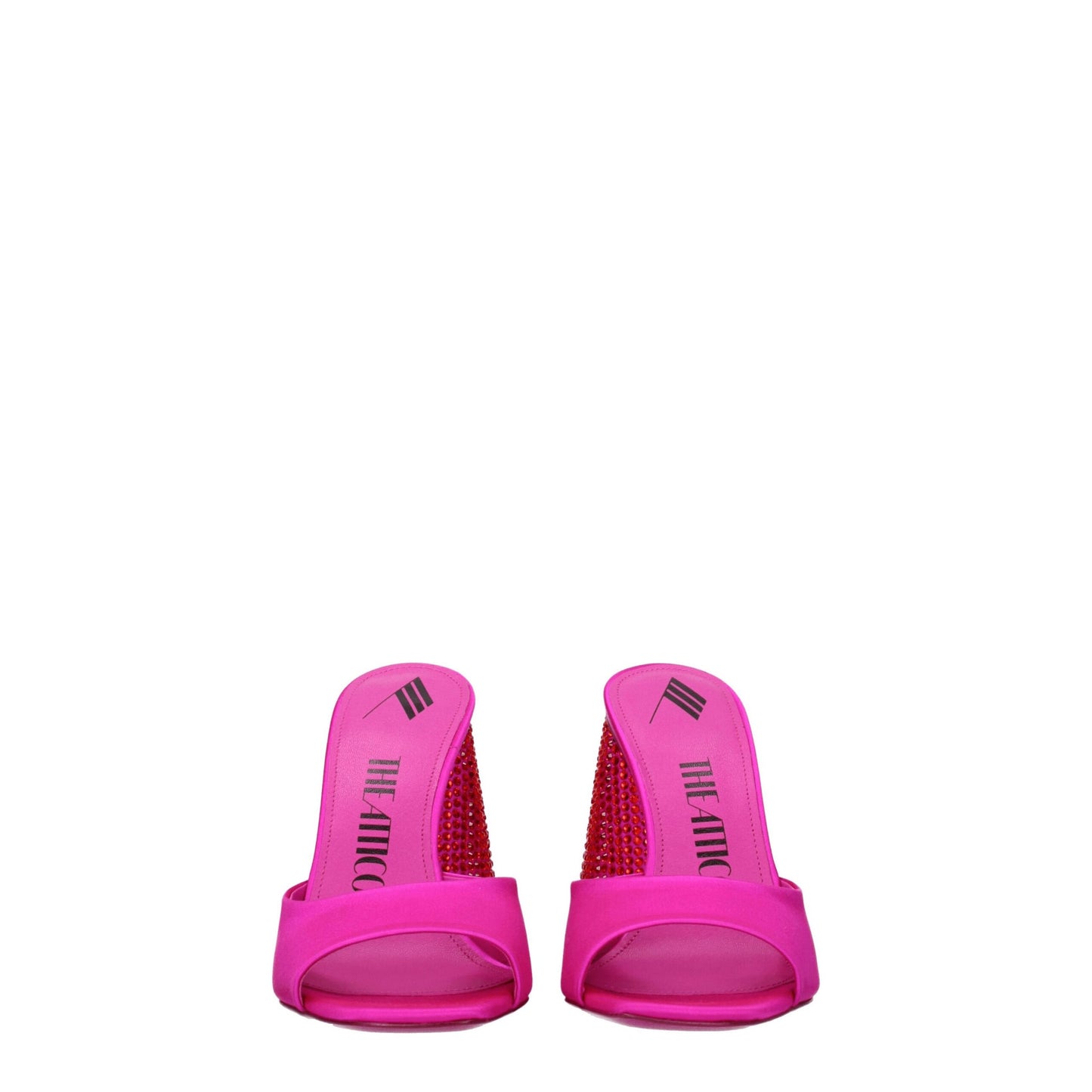 The Attico Pink Satin Sandal