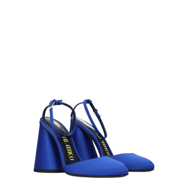 The Attico Blue Satin Sandal