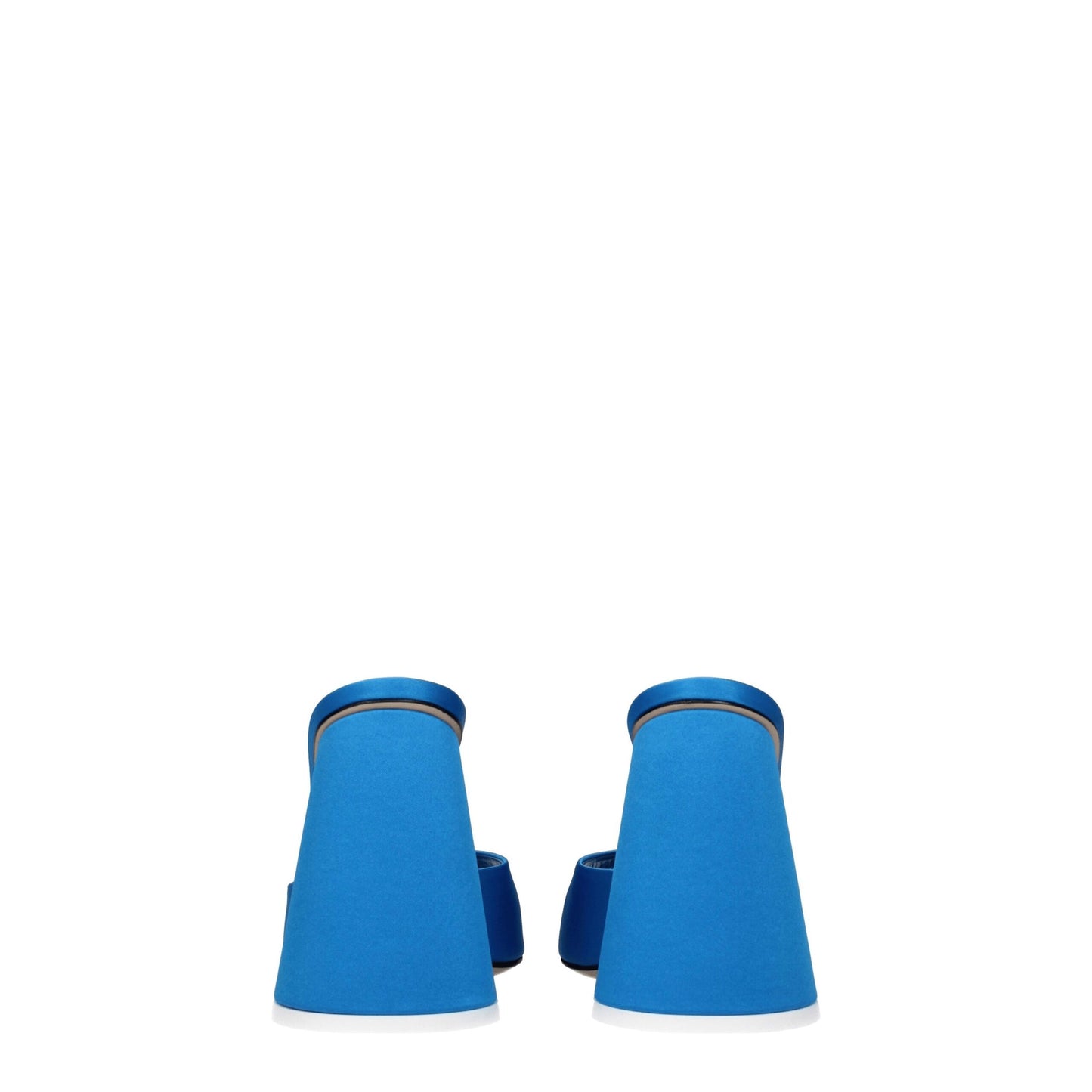 The Attico Light Blue Satin Sandal