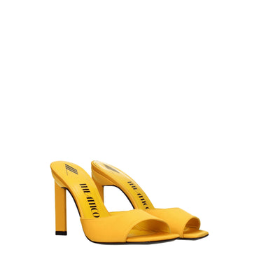 The Attico Orange Satin Sandal