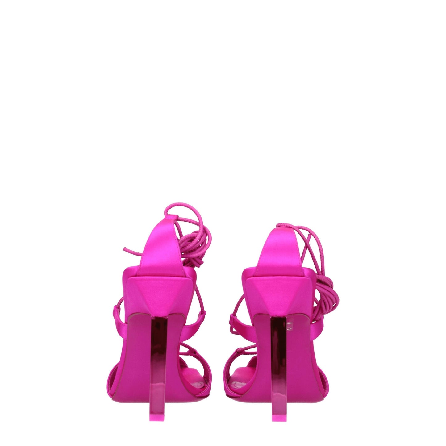 The Attico Pink Satin Sandal