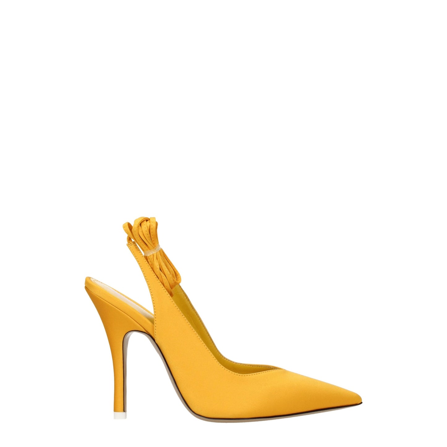 The Attico Orange Satin Sandal
