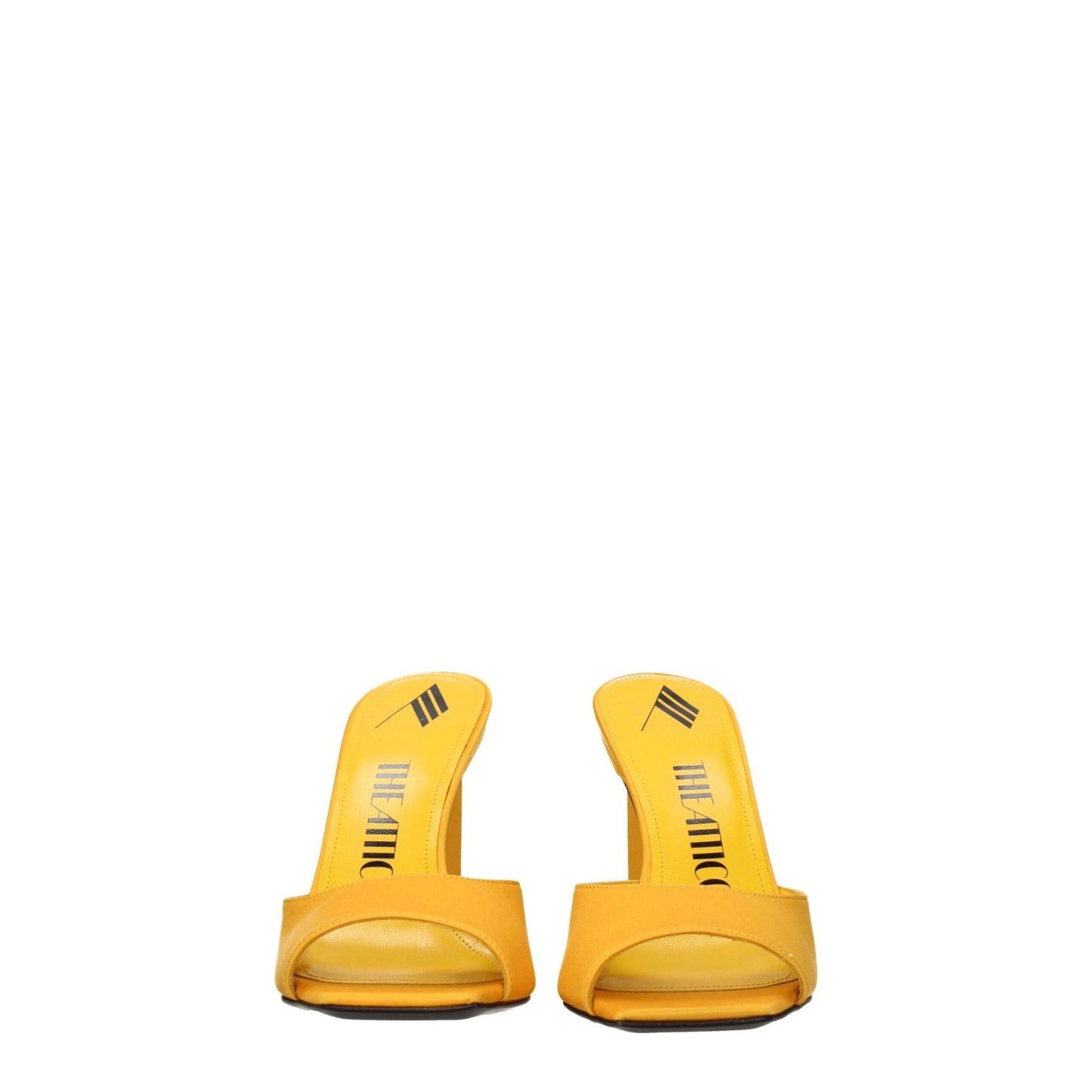 The Attico Orange Satin Sandal