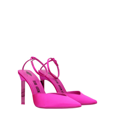 The Attico Pink Satin Sandal