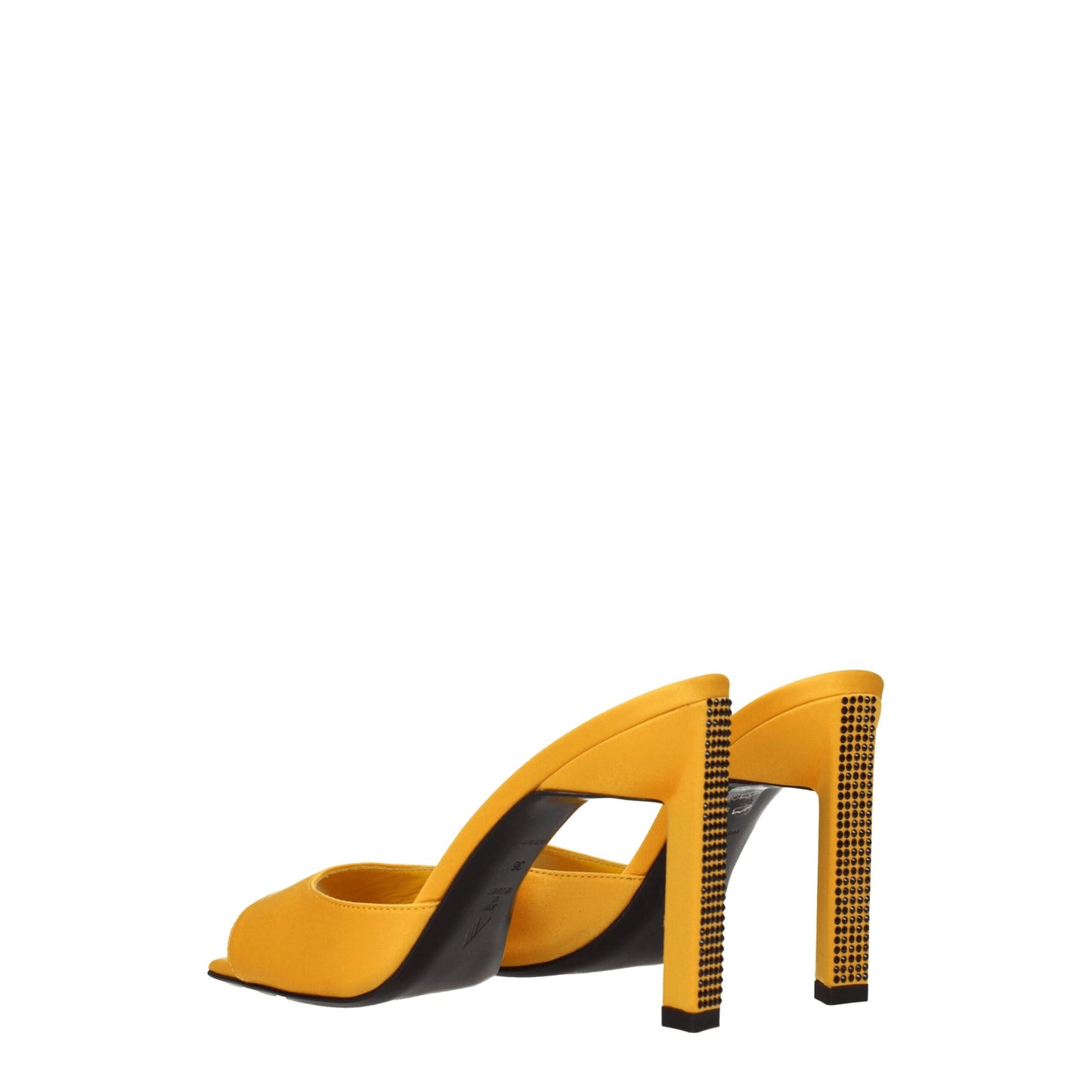 The Attico Orange Satin Sandal