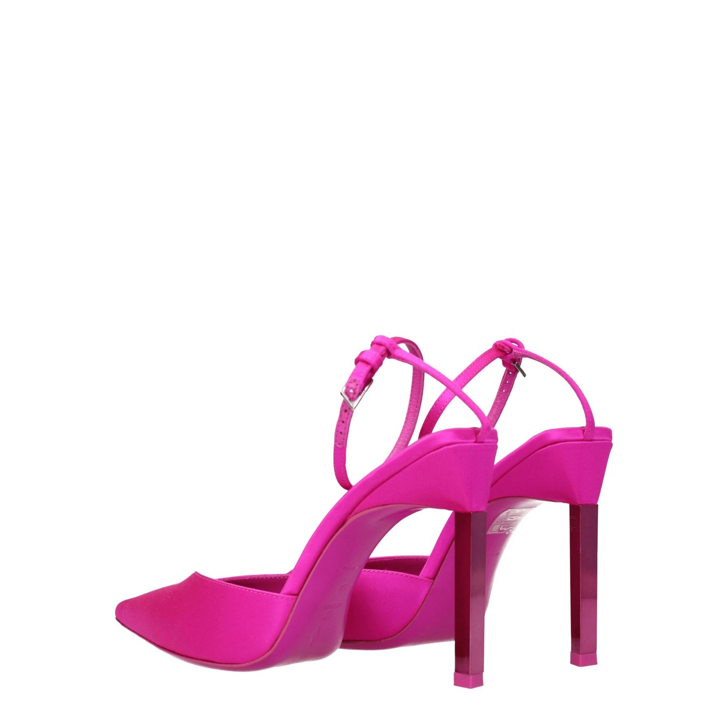 The Attico Pink Satin Sandal