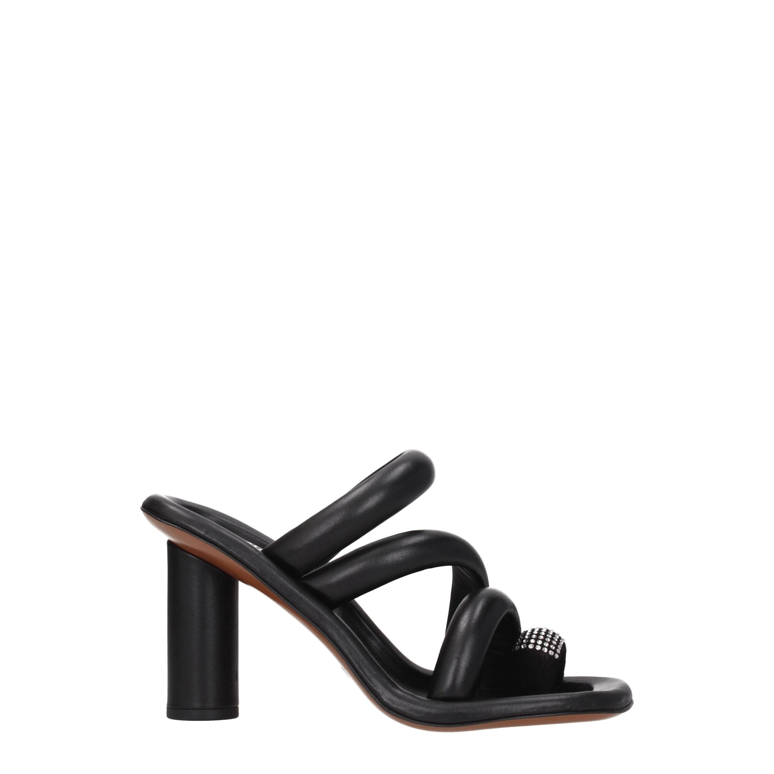Ambush Black Leather Sandal