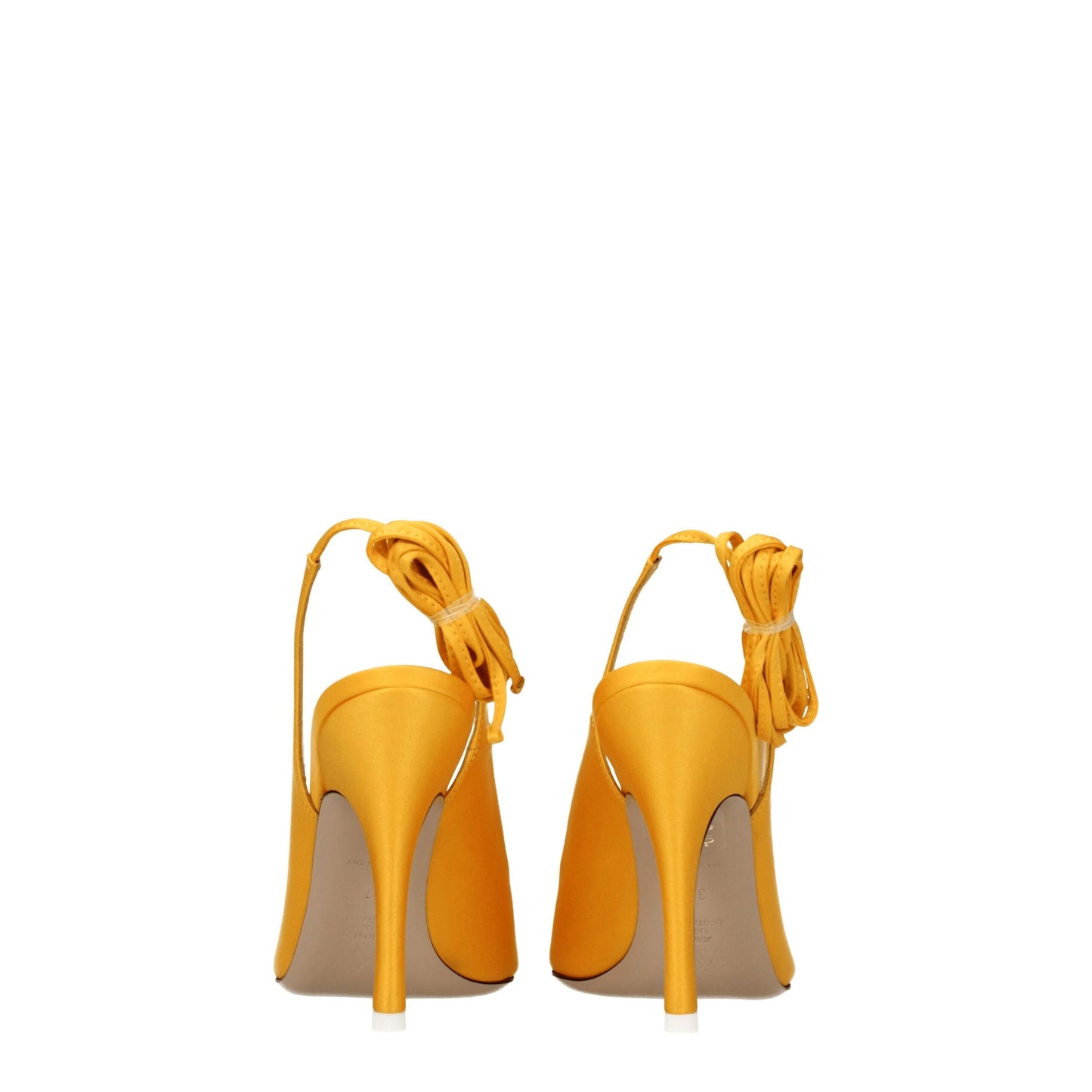 The Attico Orange Satin Sandal