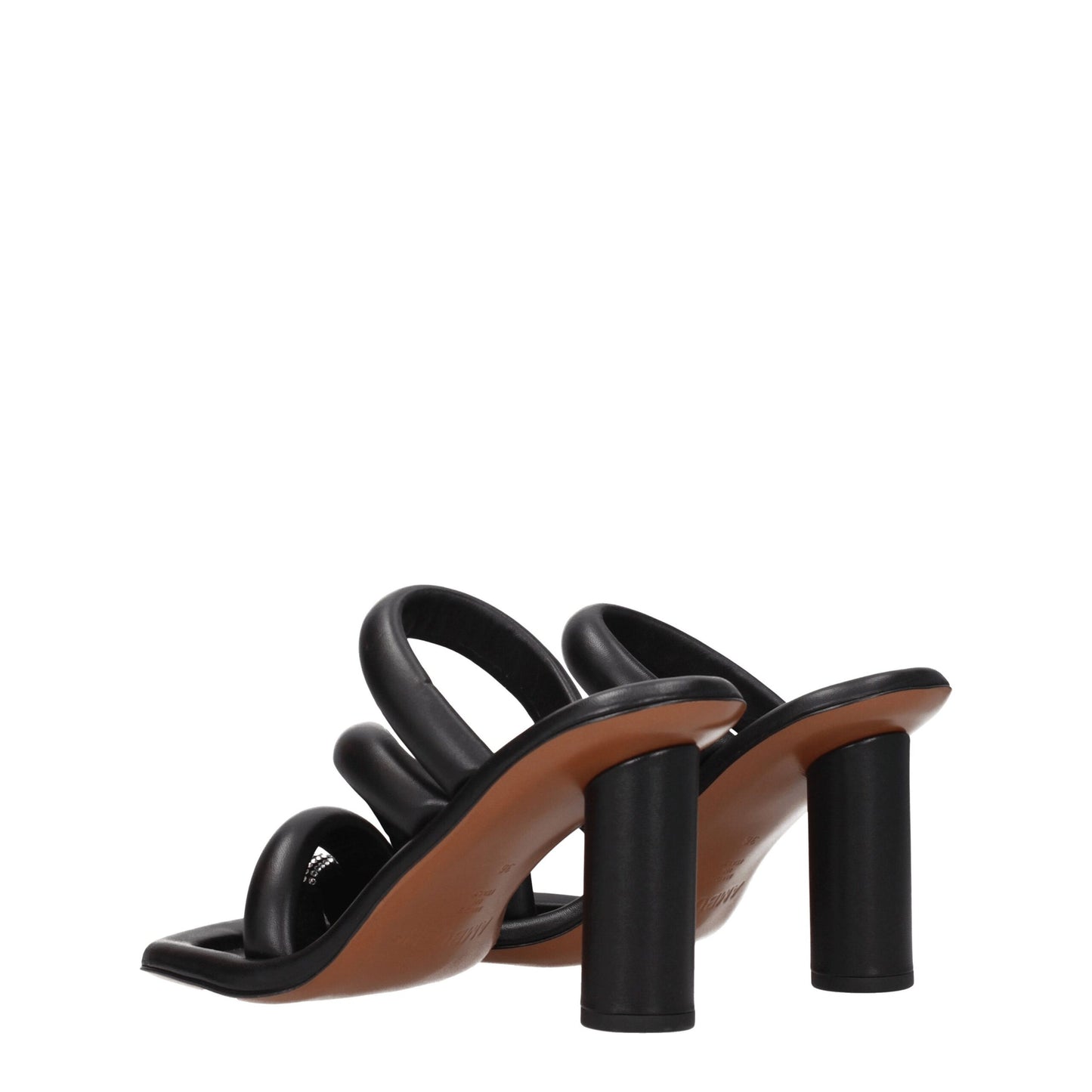 Ambush Black Leather Sandal