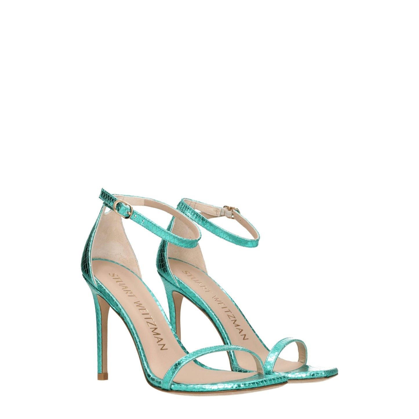 Stuart Weitzman Green Leather Sandal