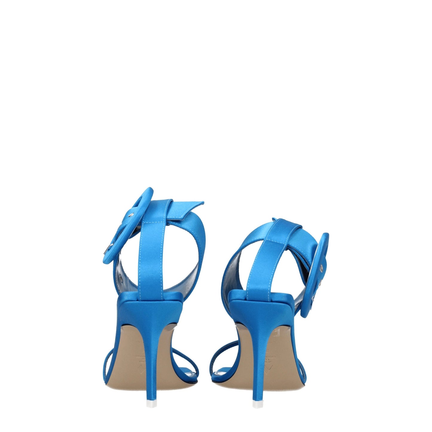 The Attico Light Blue Satin Sandal