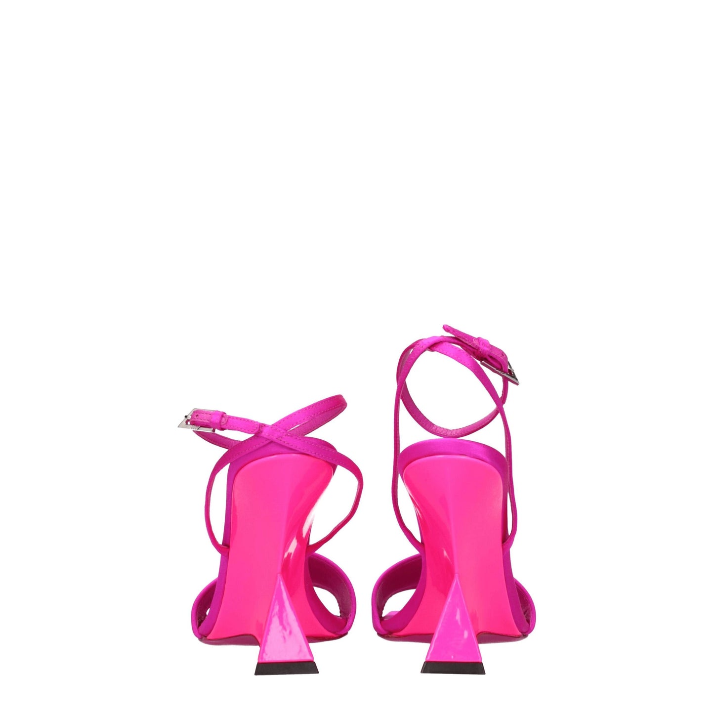 The Attico Pink Satin Sandal