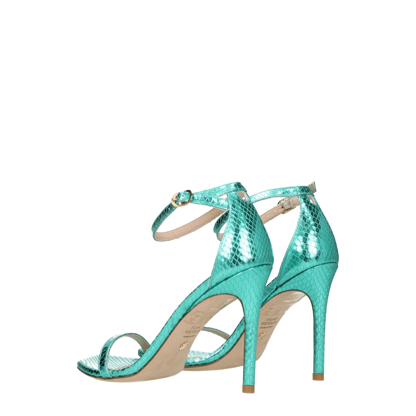 Stuart Weitzman Green Leather Sandal
