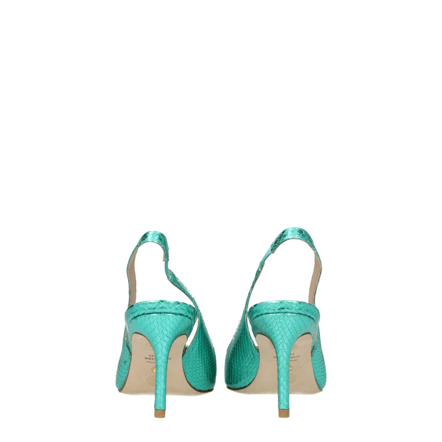 Stuart Weitzman Green Leather Sandal