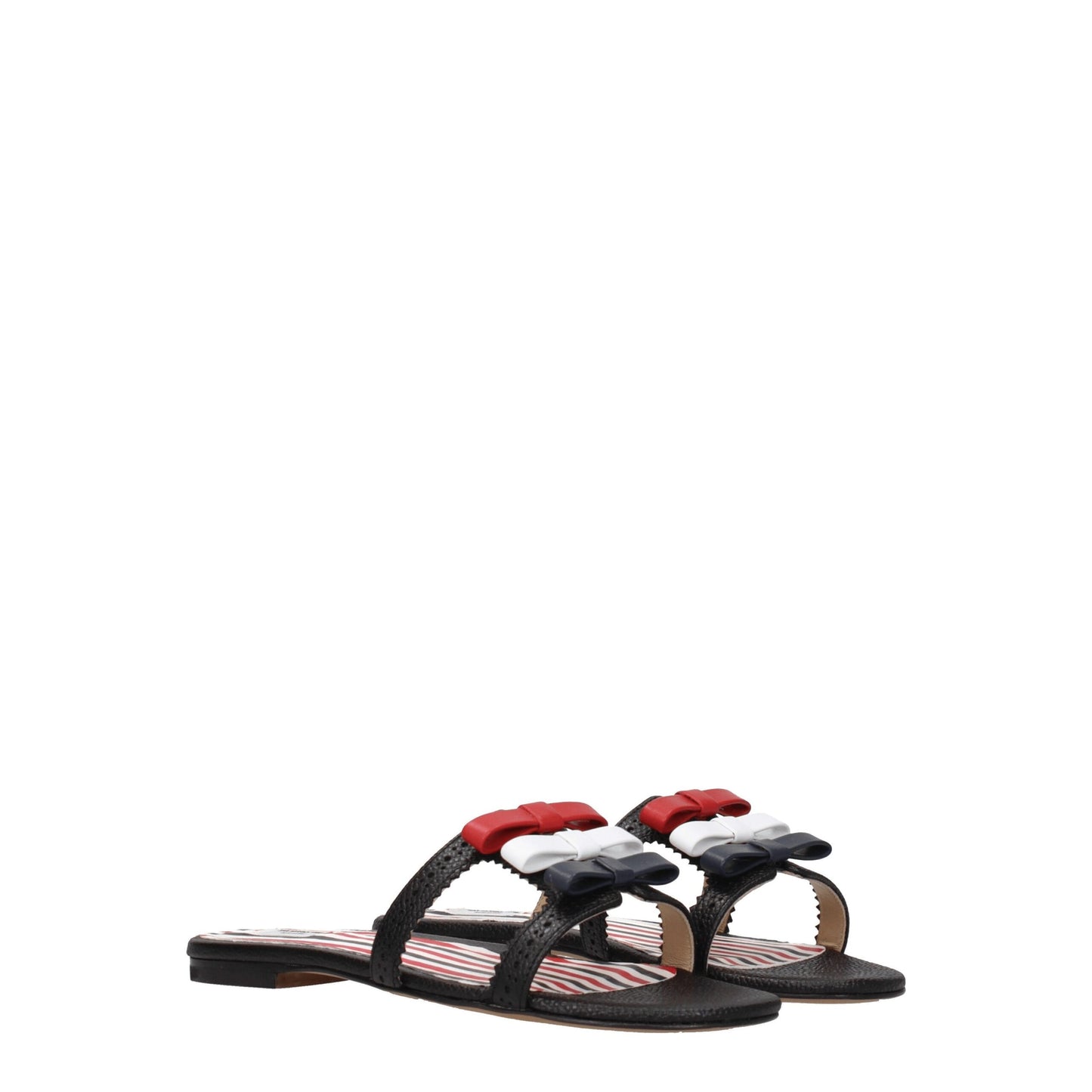 Thom Browne Black Leather Slipper