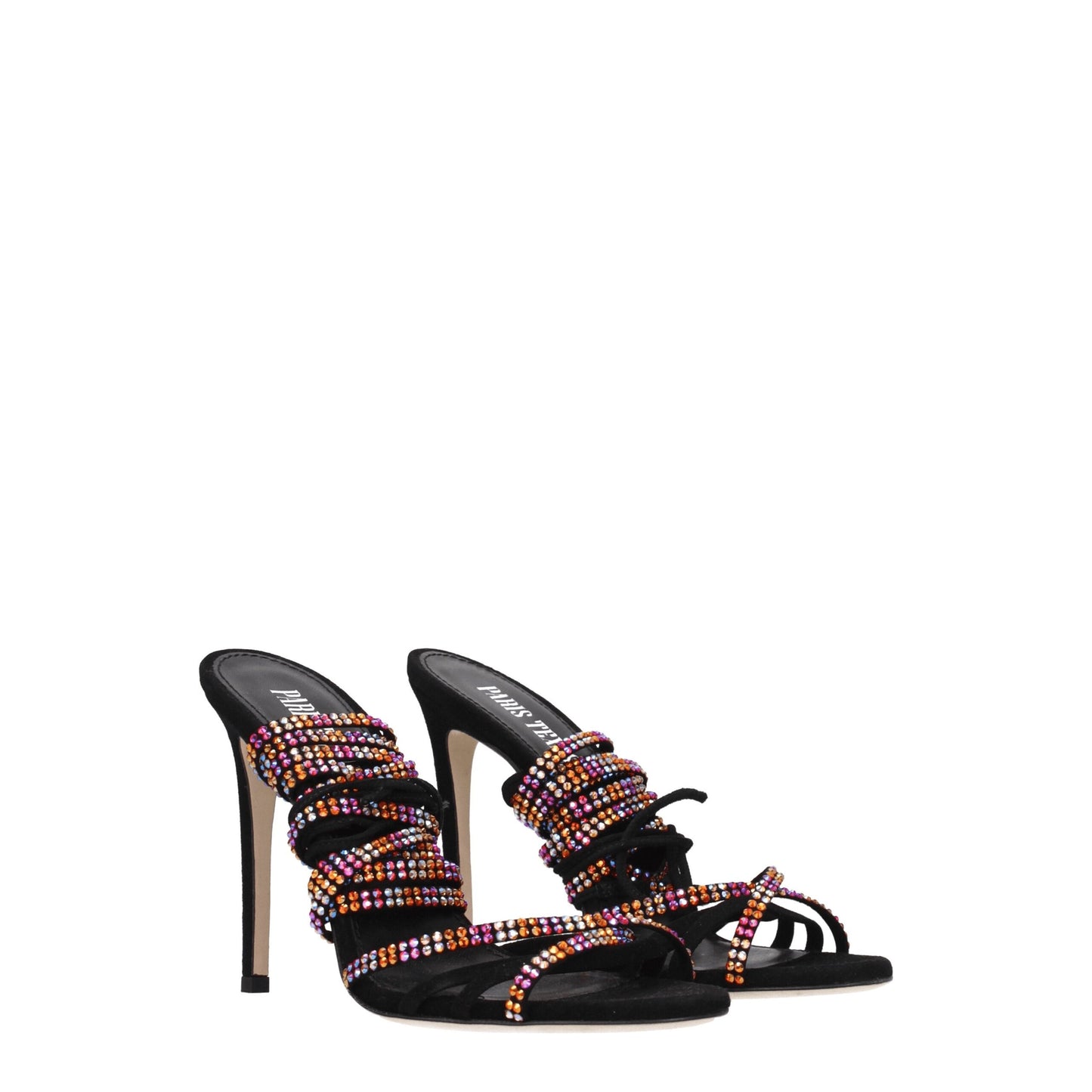 Paris Texas Black Leather Sandal