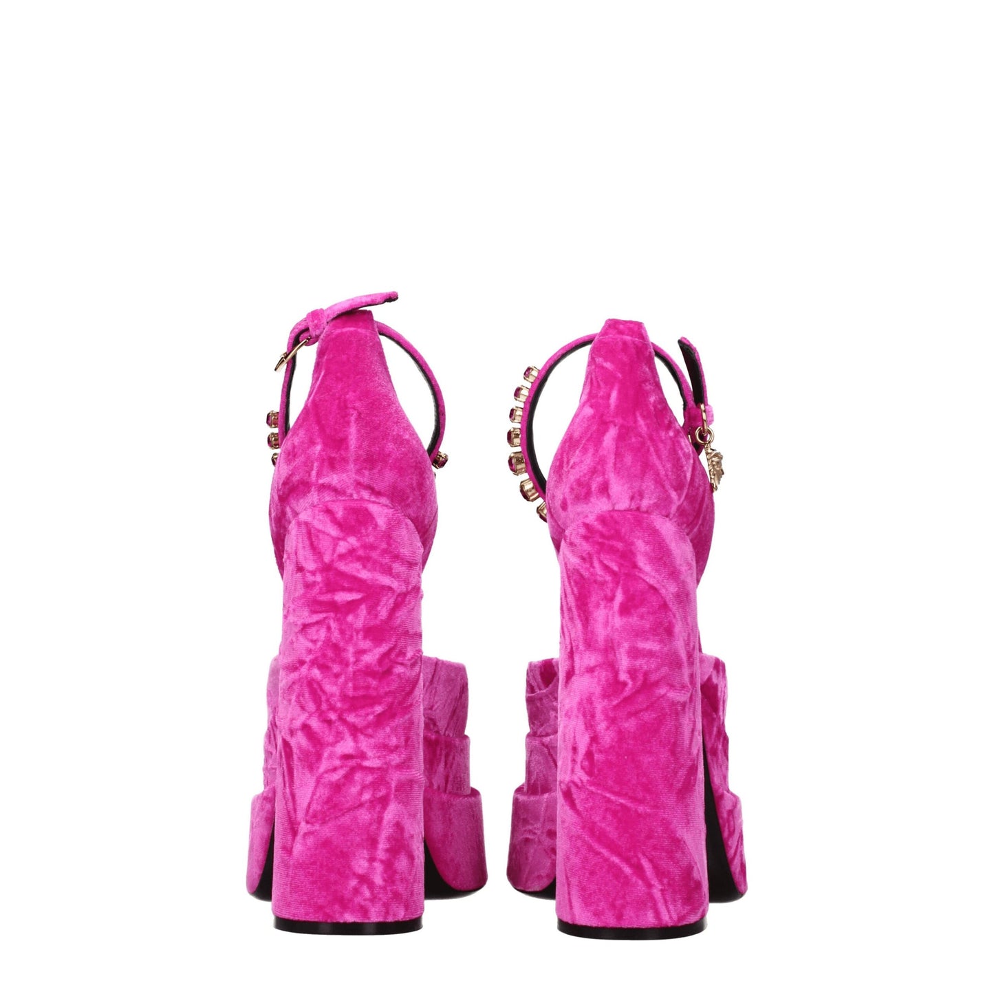 Versace Pink Velvet Sandal