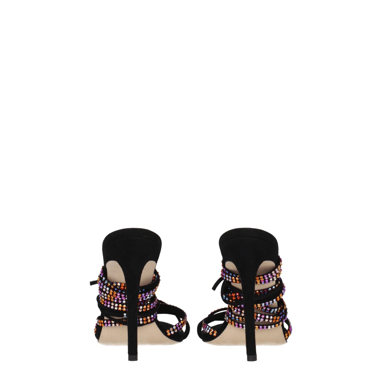 Paris Texas Black Leather Sandal