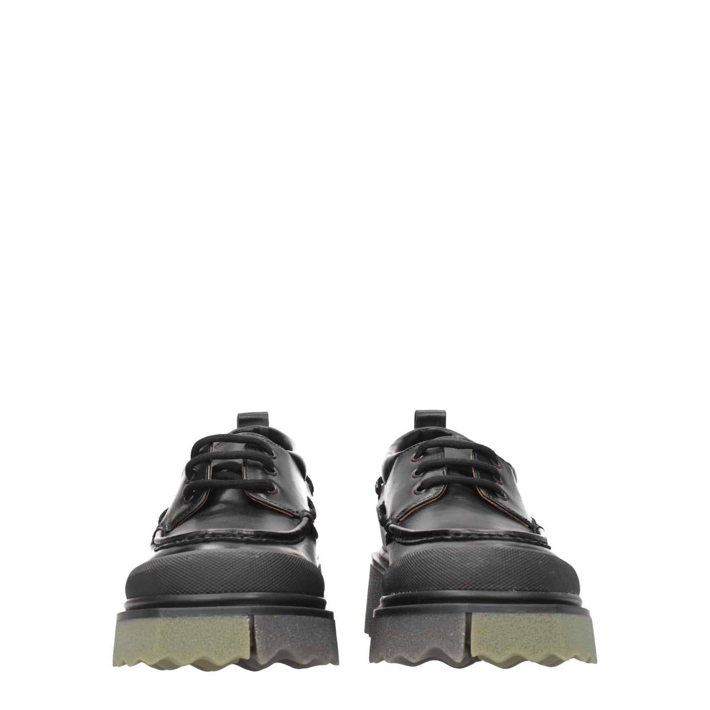 Off-White Black Leather Oxfords And Derby