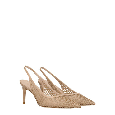 Stuart Weitzman Beige Leather Sandal