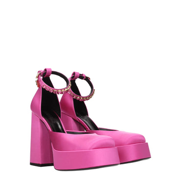 Versace Pink Satin Sandal