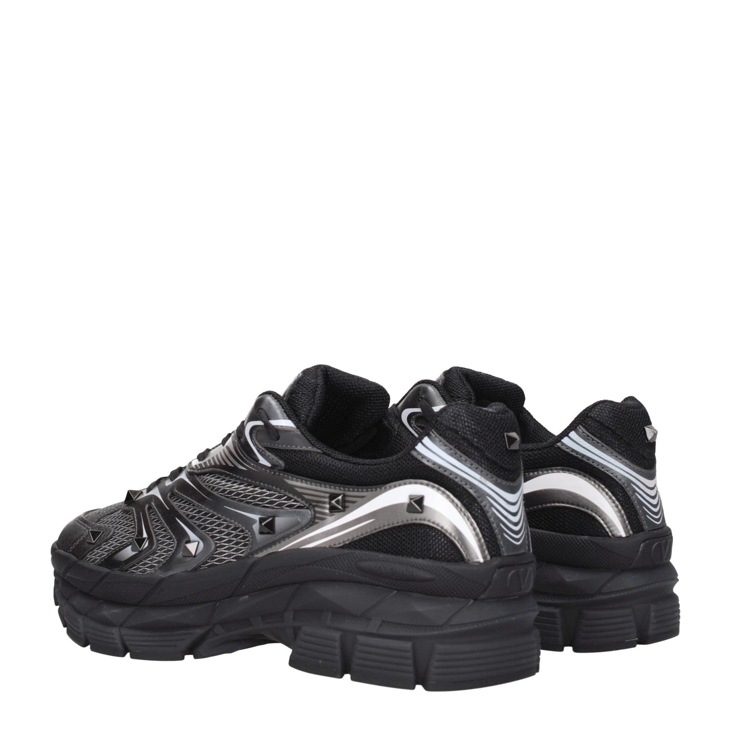 Valentino Garavani Black Fabric Sneakers
