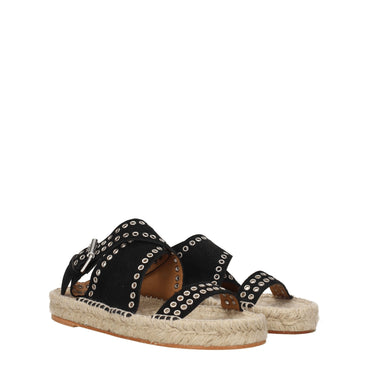 Isabel Marant Black Leather Sandal