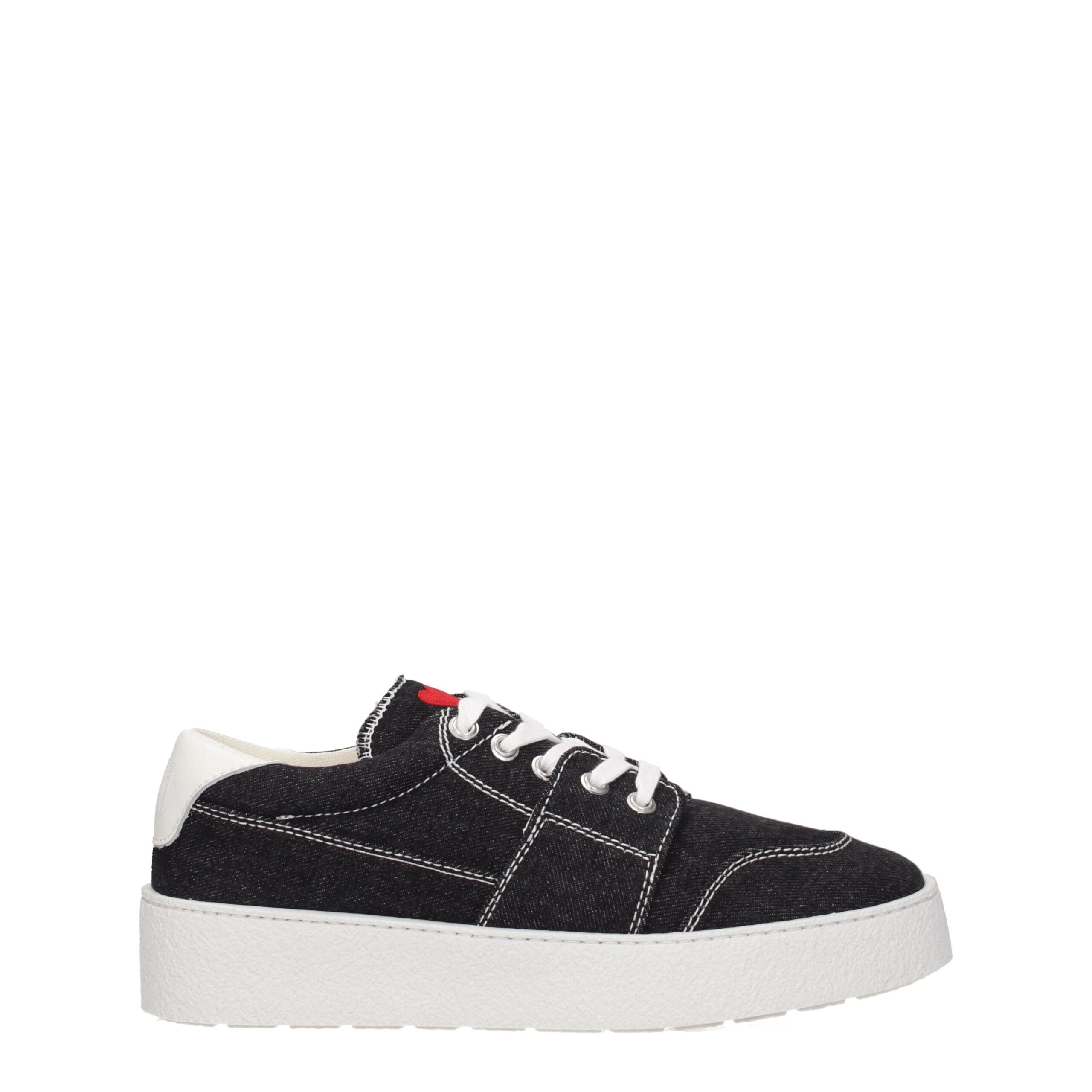 Ami Paris Black Fabric Sneakers