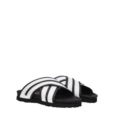 Palm Angels White Leather Slipper
