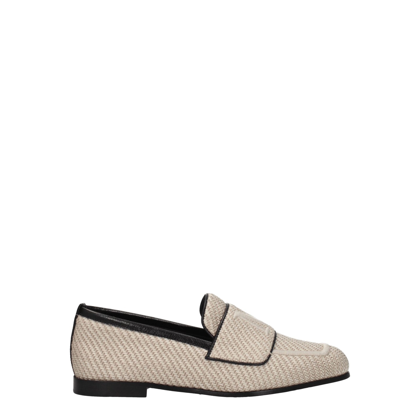 Max Mara Beige Fabric Loafer