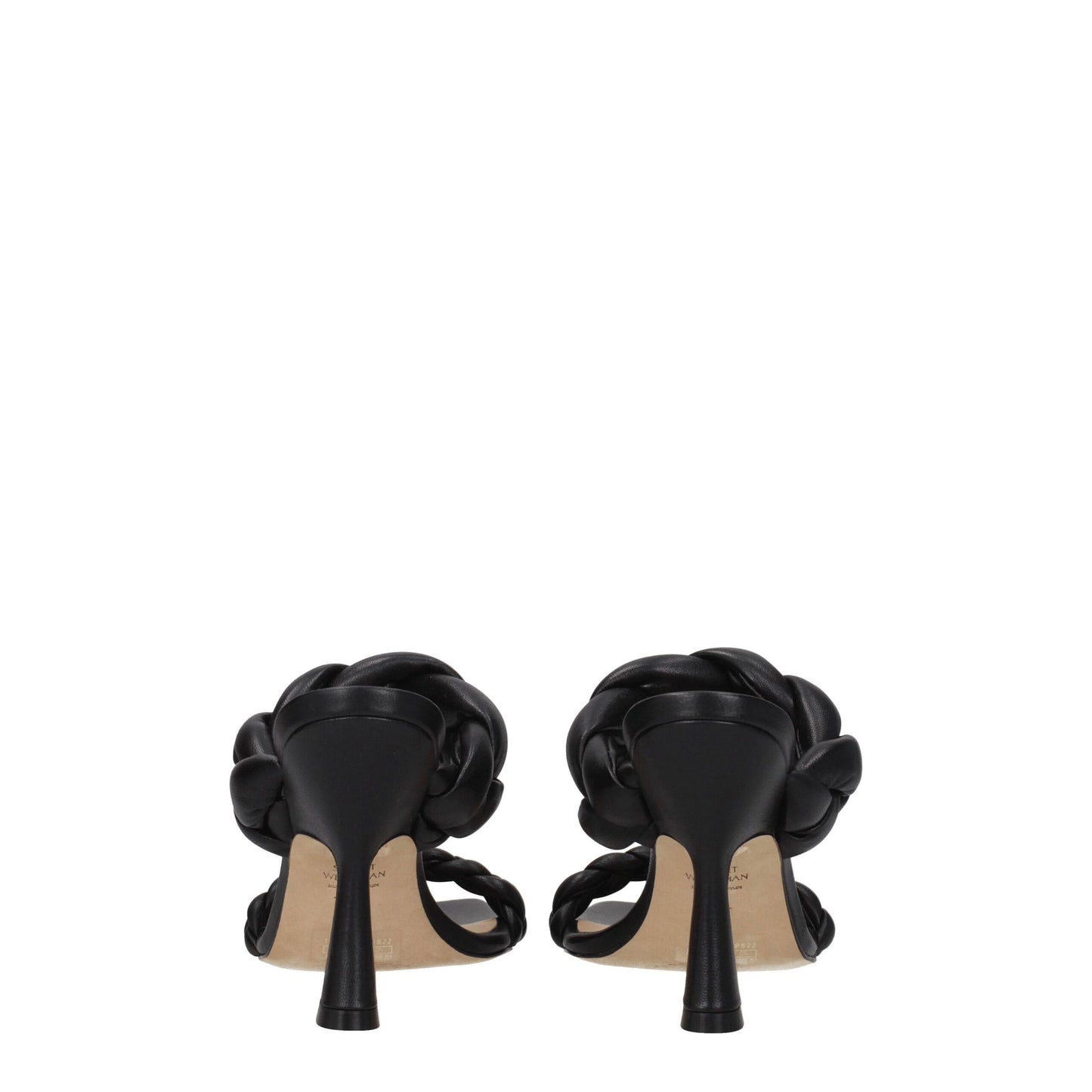 Stuart Weitzman Black Leather Sandal