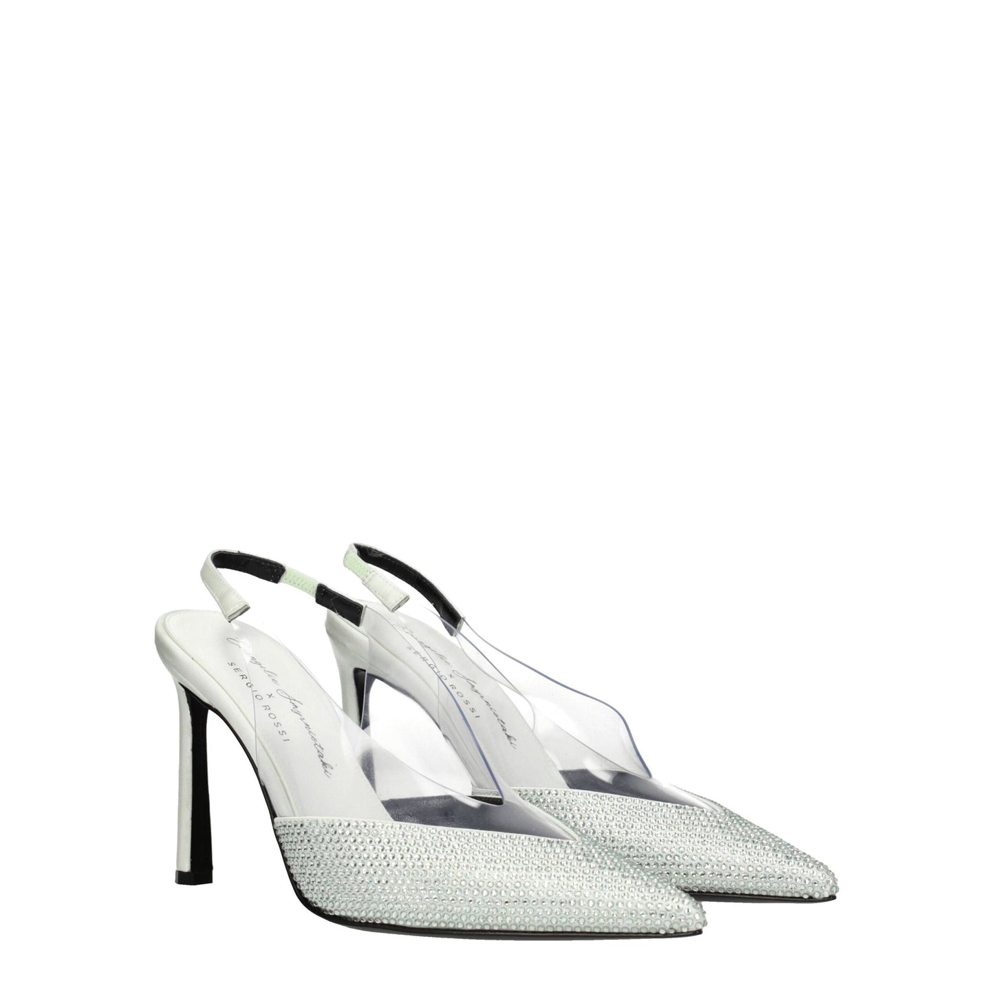 Sergio Rossi Green Satin Sandal