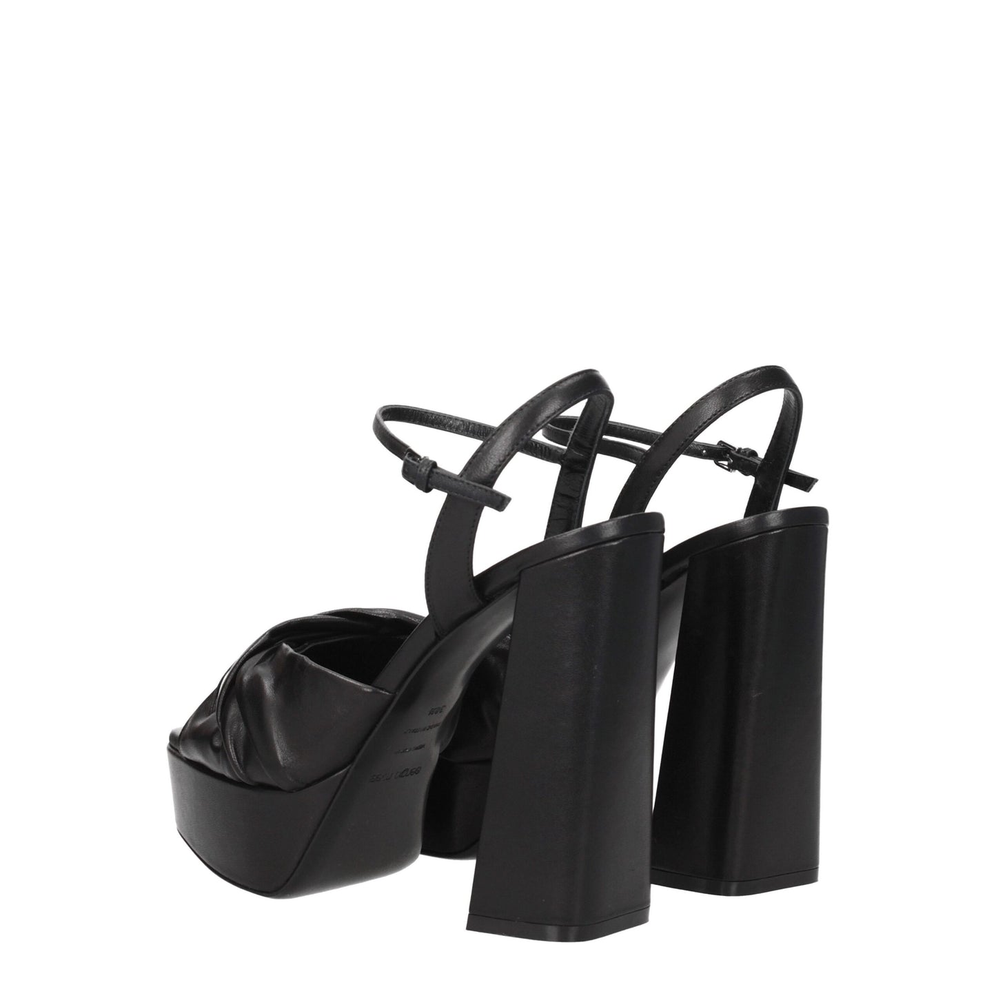 Sergio Rossi Black Leather Sandal