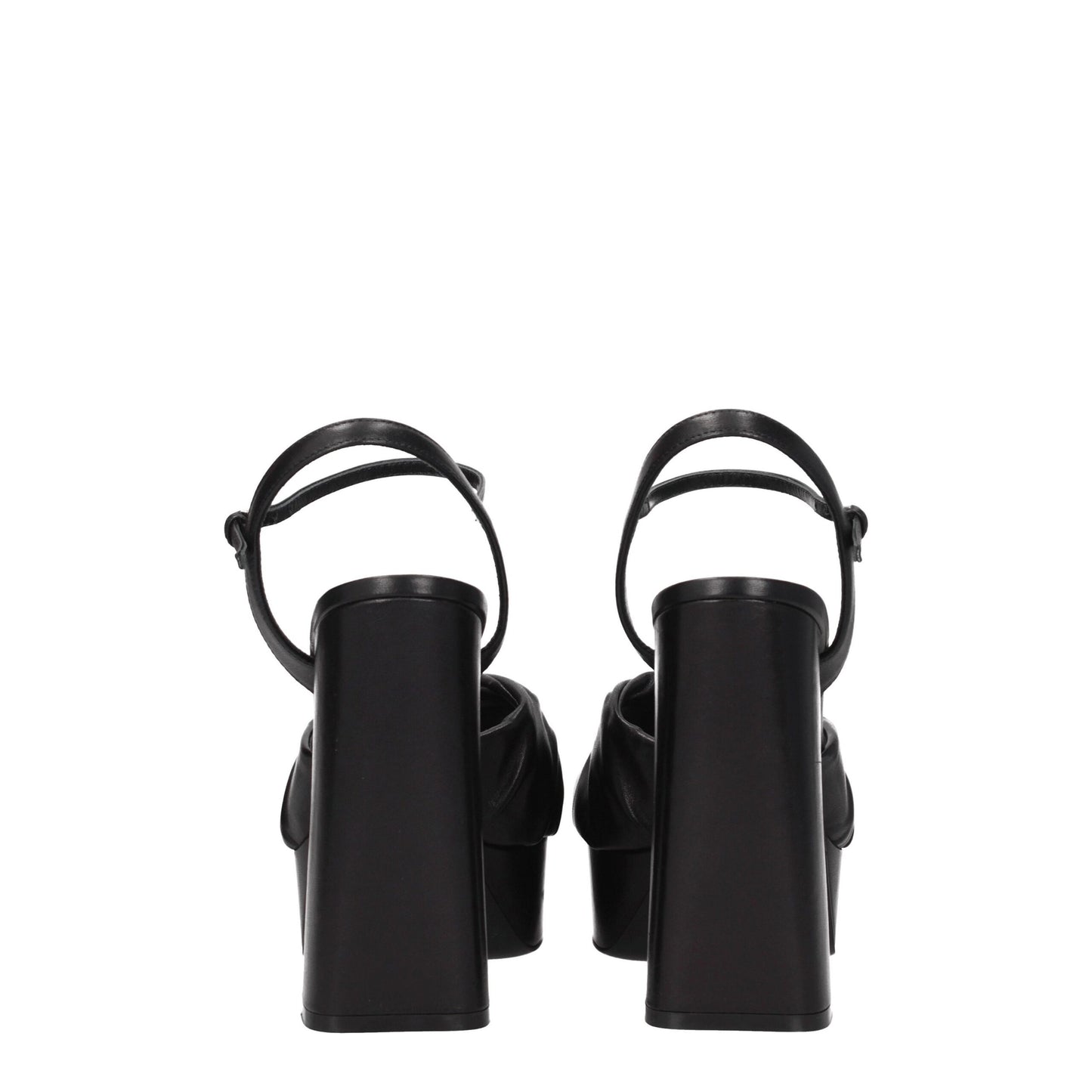 Sergio Rossi Black Leather Sandal