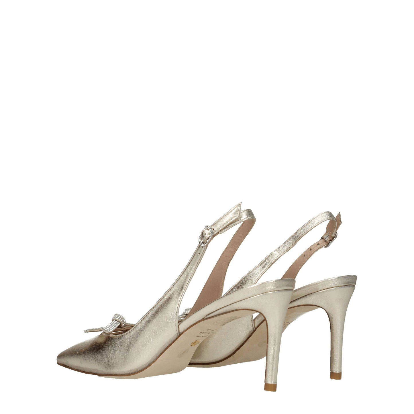 Stuart Weitzman Gold Leather Sandal