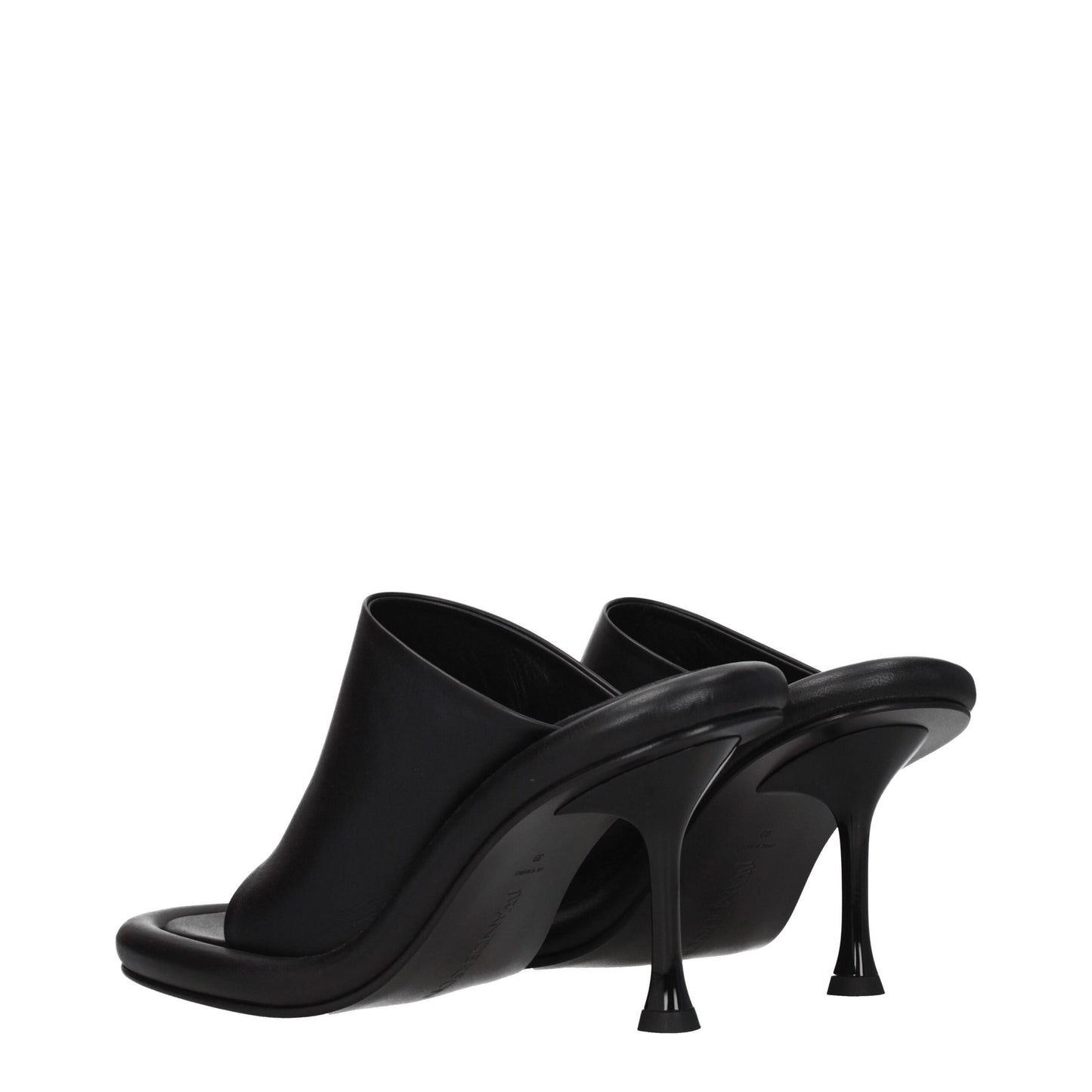 Jw Anderson Black Leather Sandal