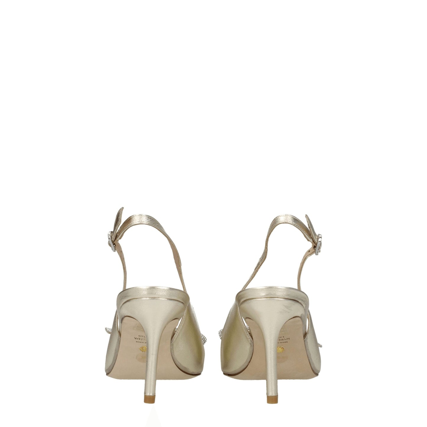 Stuart Weitzman Gold Leather Sandal