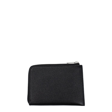 Palm Angels Black Leather Cardholder