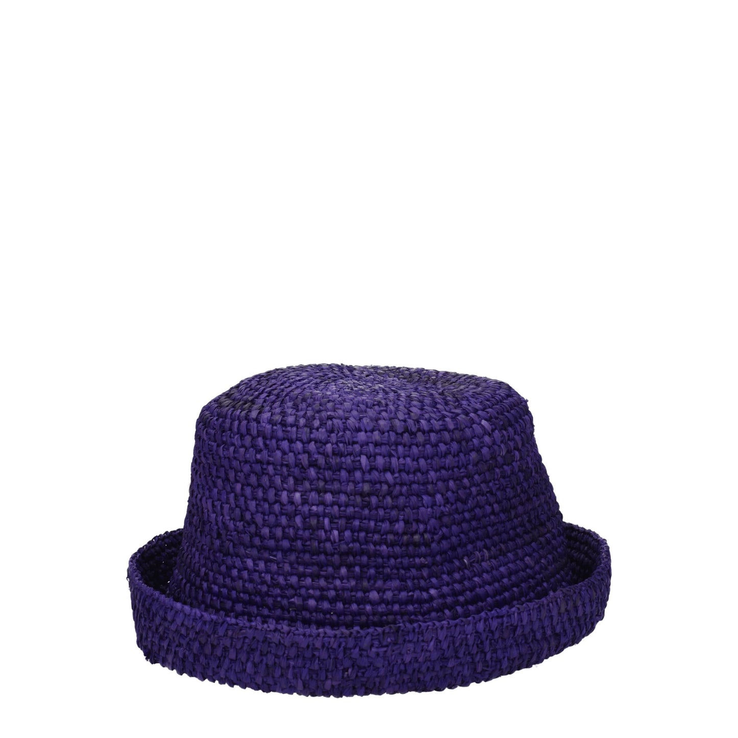 Jacquemus Purple Raffia Hat