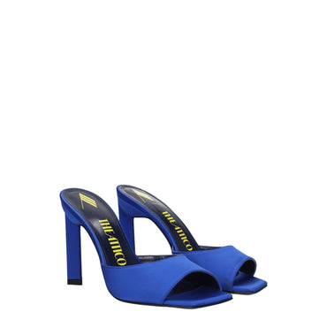 The Attico Blue Satin Sandal