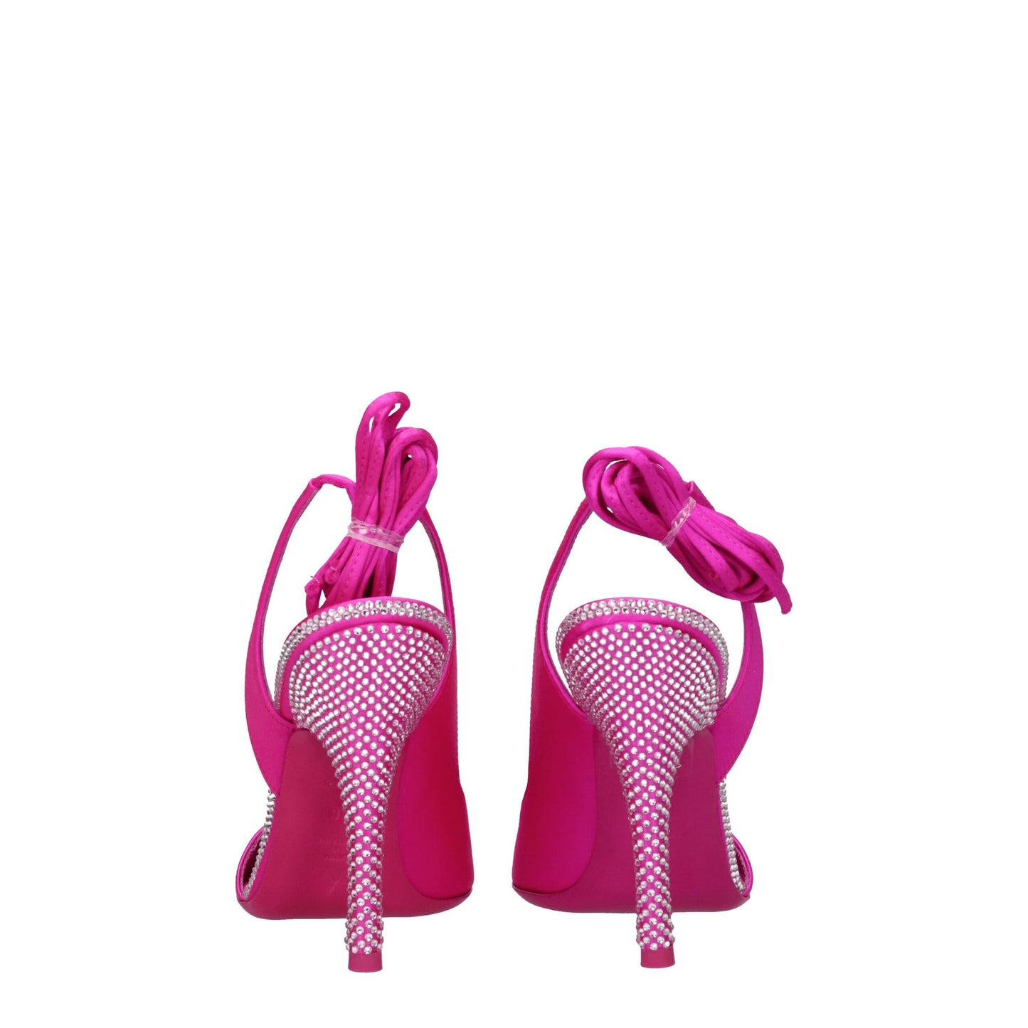 The Attico Pink Satin Sandal