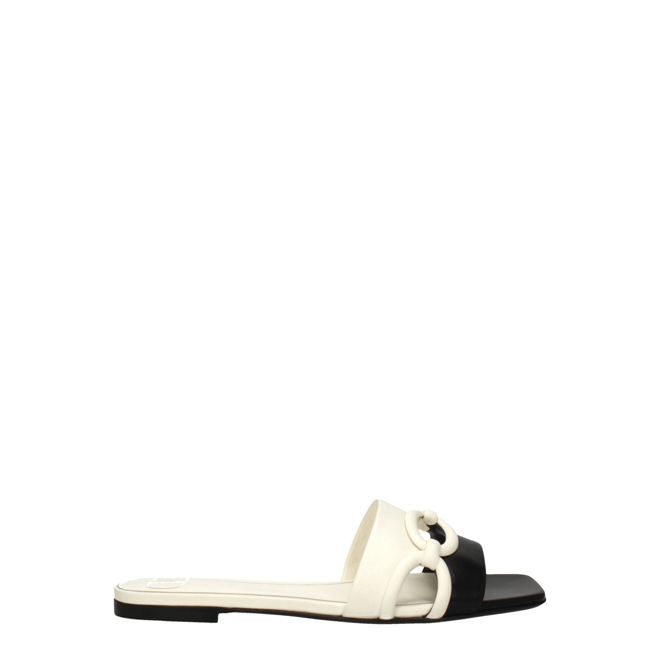 Valentino Garavani Black Leather Slipper