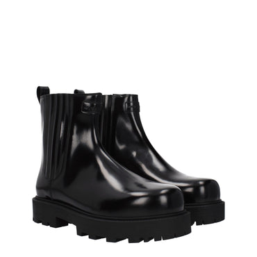 Givenchy Black Leather Ankle