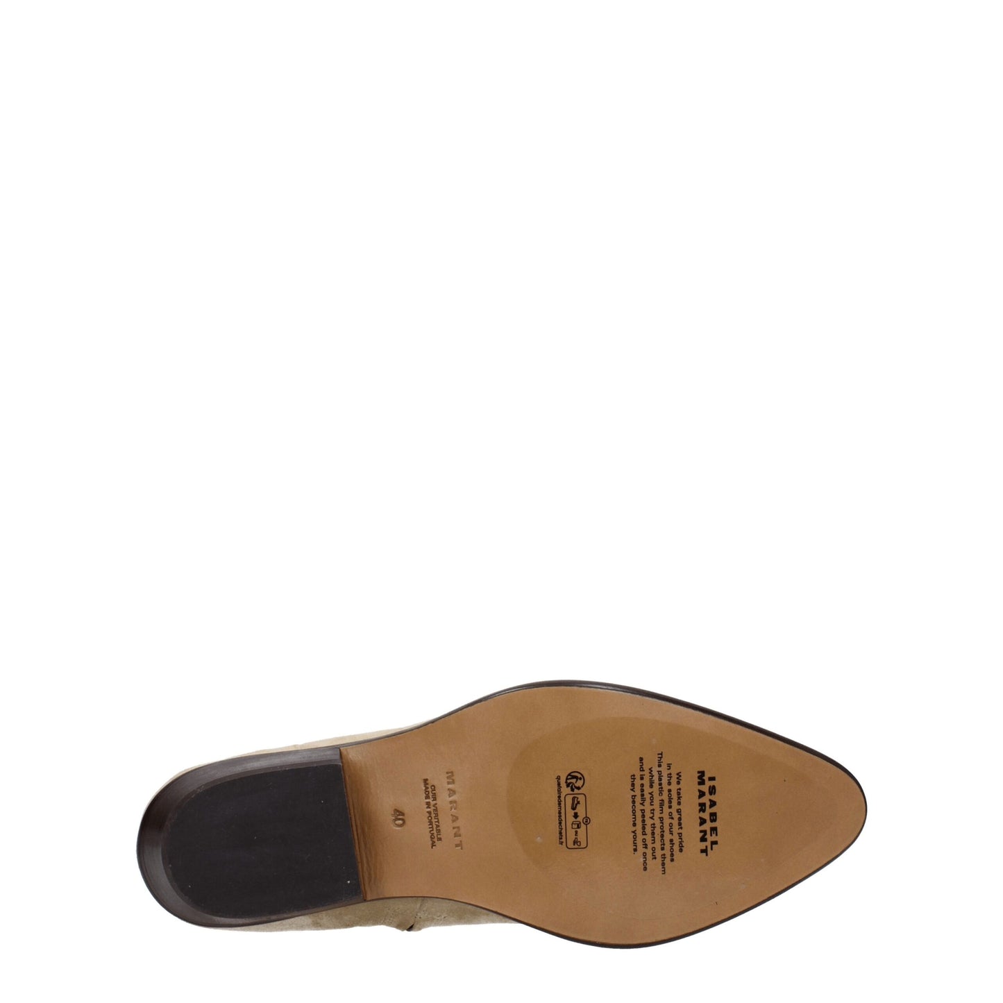 Isabel Marant Beige Leather Ankle