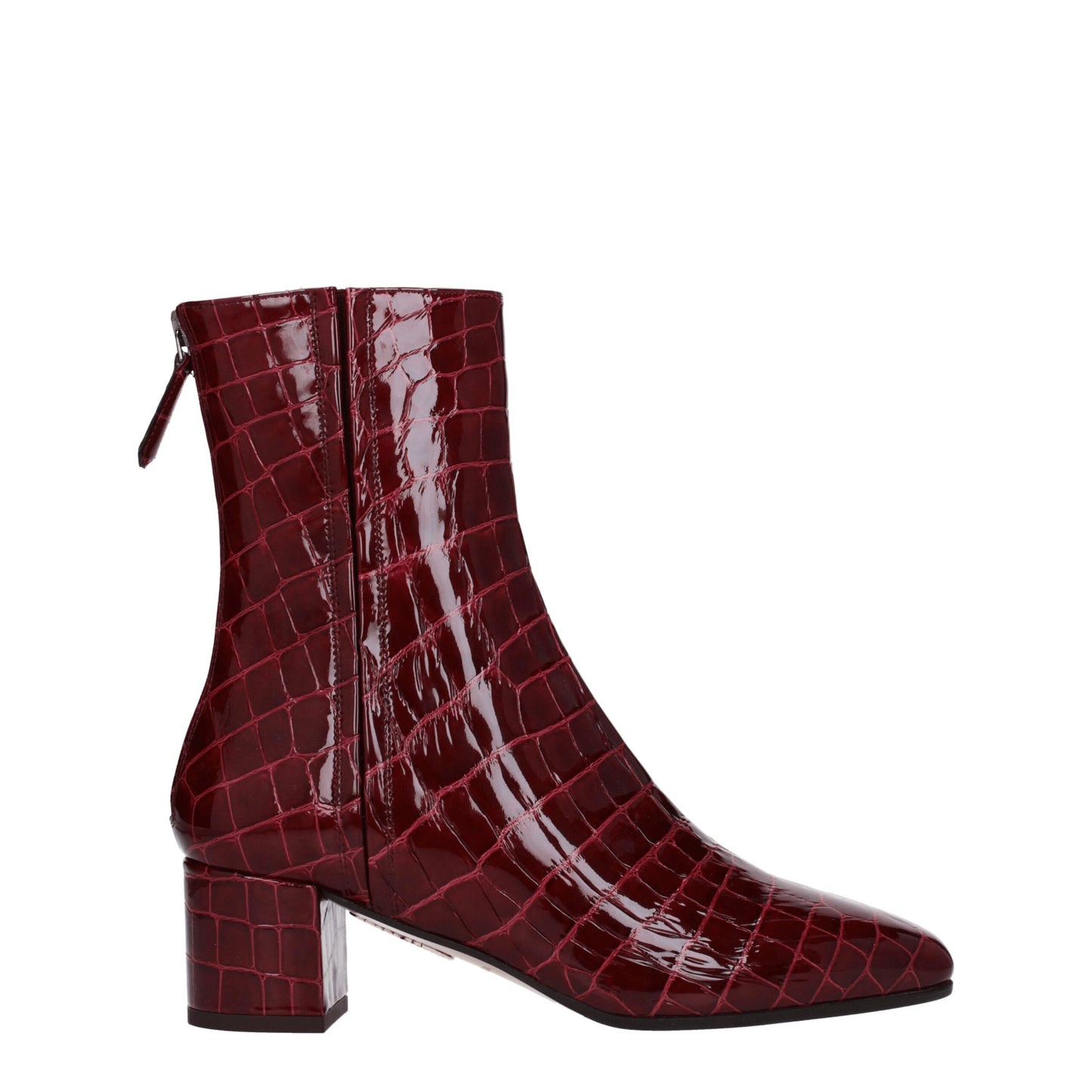 Aquazzura Red Leather Ankle