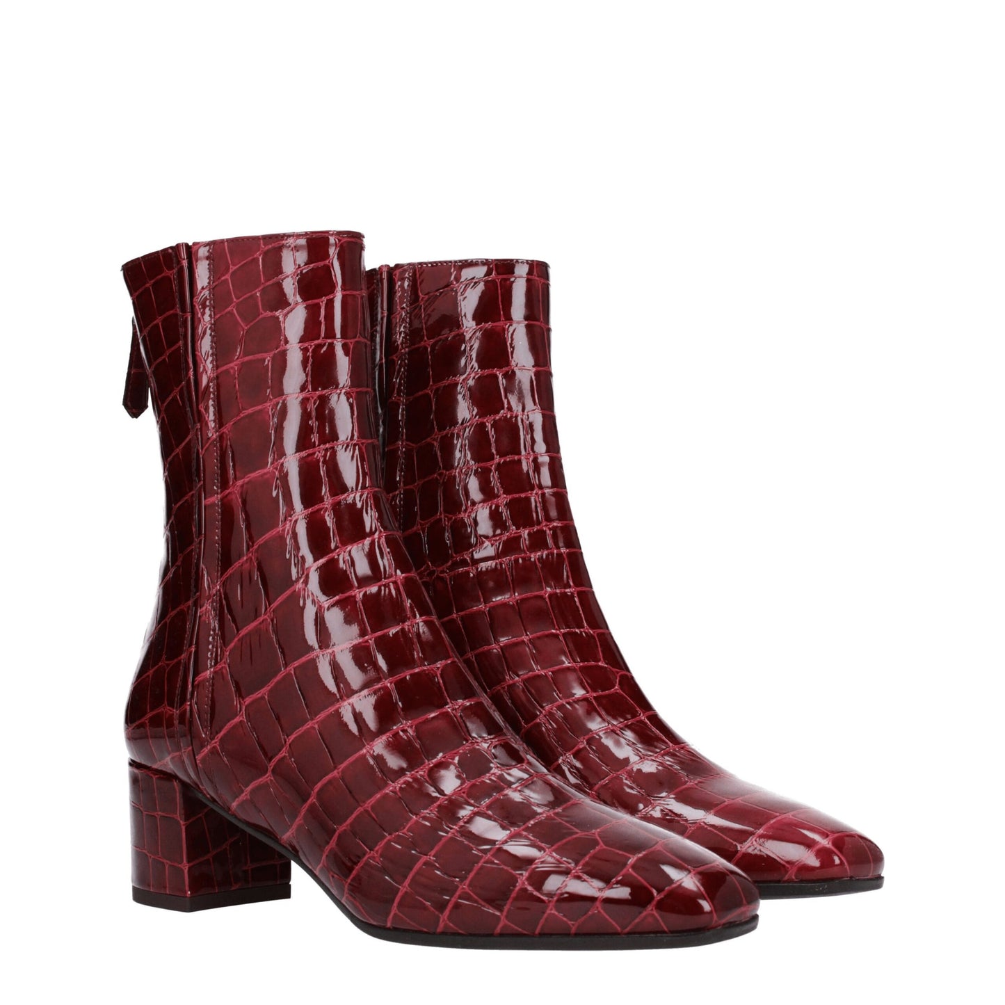 Aquazzura Red Leather Ankle