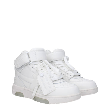 Off-White White Leather Sneakers