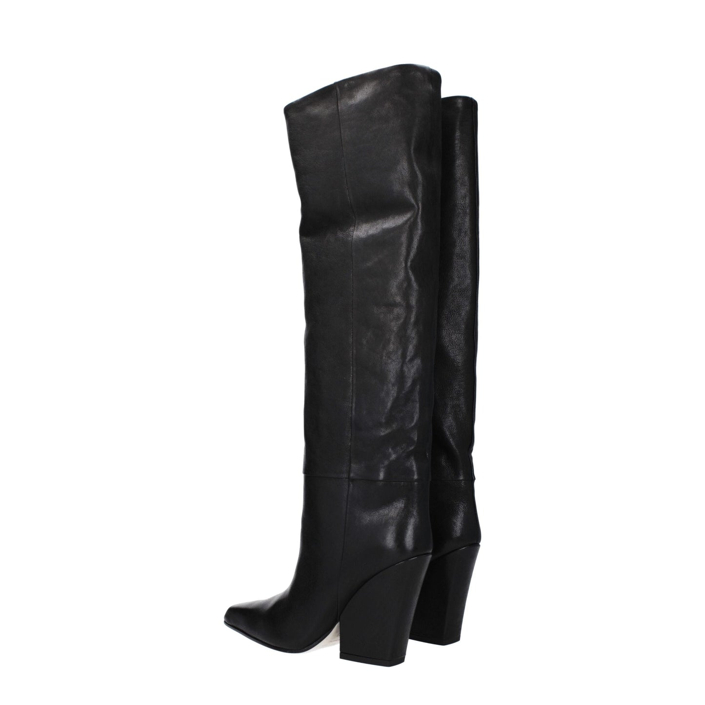 Paris Texas Black Leather Boot