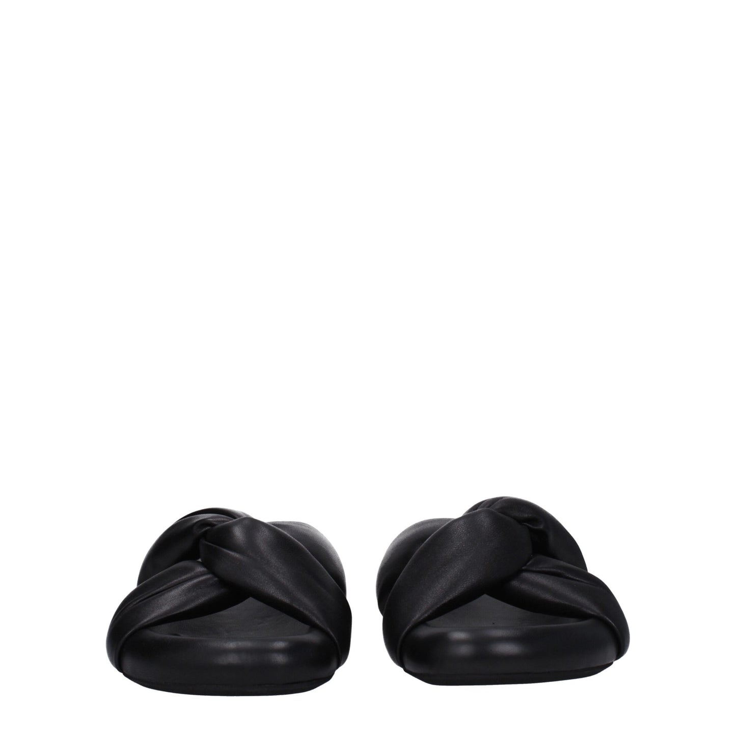 Marni Black Leather Slipper